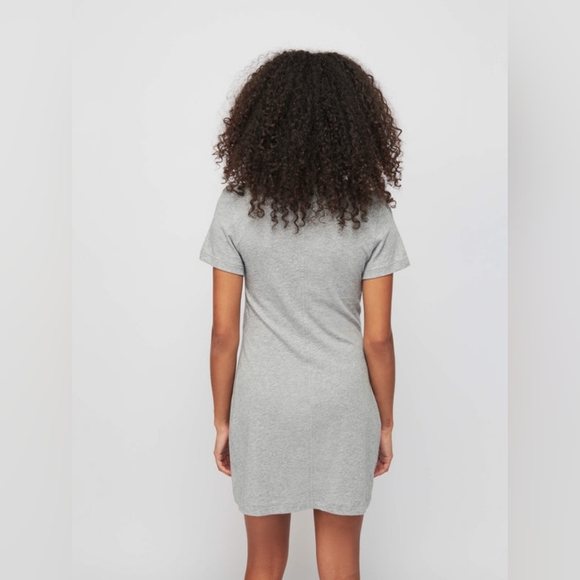 NWT Nation LTD. Gray Fortuna Twist Organic Pima Cotton T-Shirt Dress Size XS - Picture 2 of 2